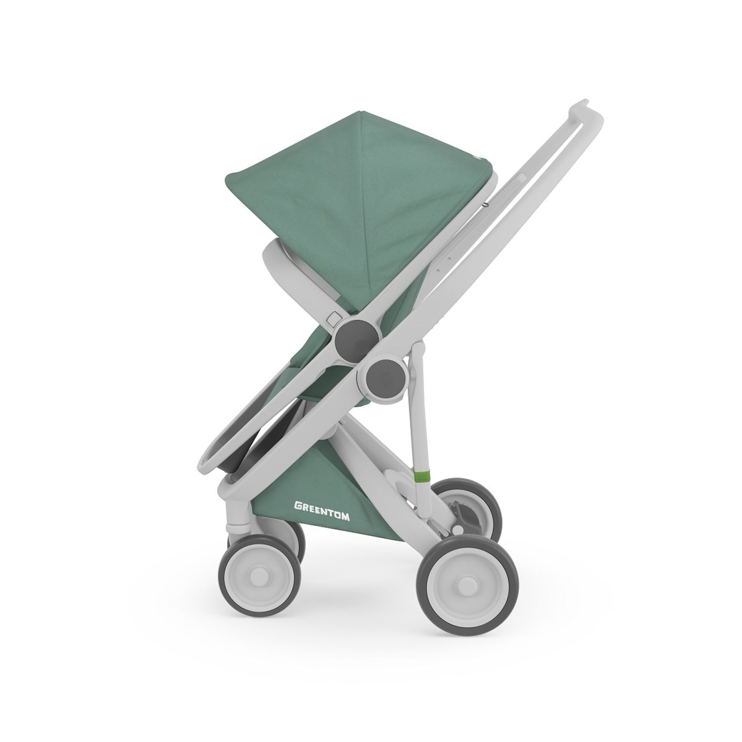 Carucior, Greentom, Reversible, 100% Ecologic, Grey Sage fotografia produsului View 6 L