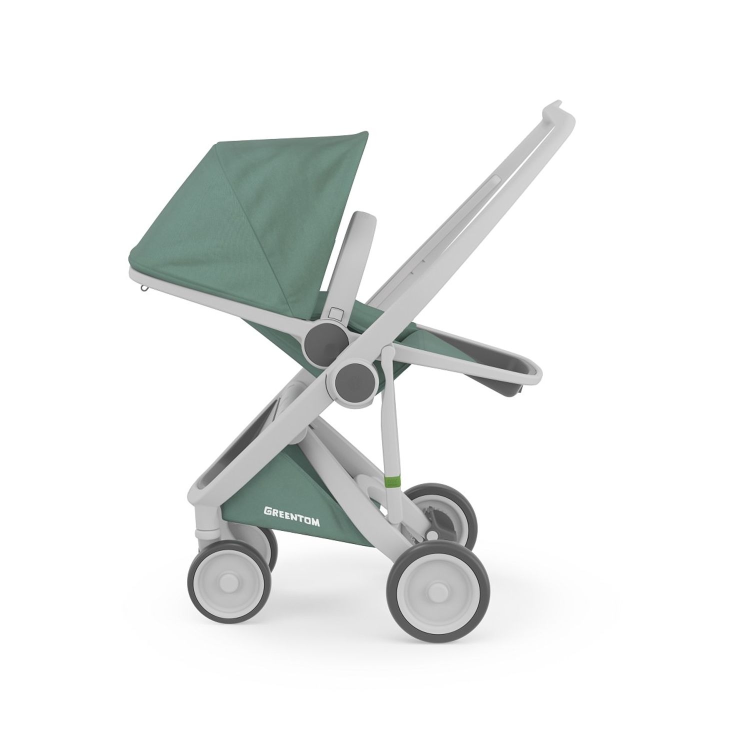 Carucior, Greentom, Reversible, 100% Ecologic, Grey Sage fotografia produsului View 2 L
