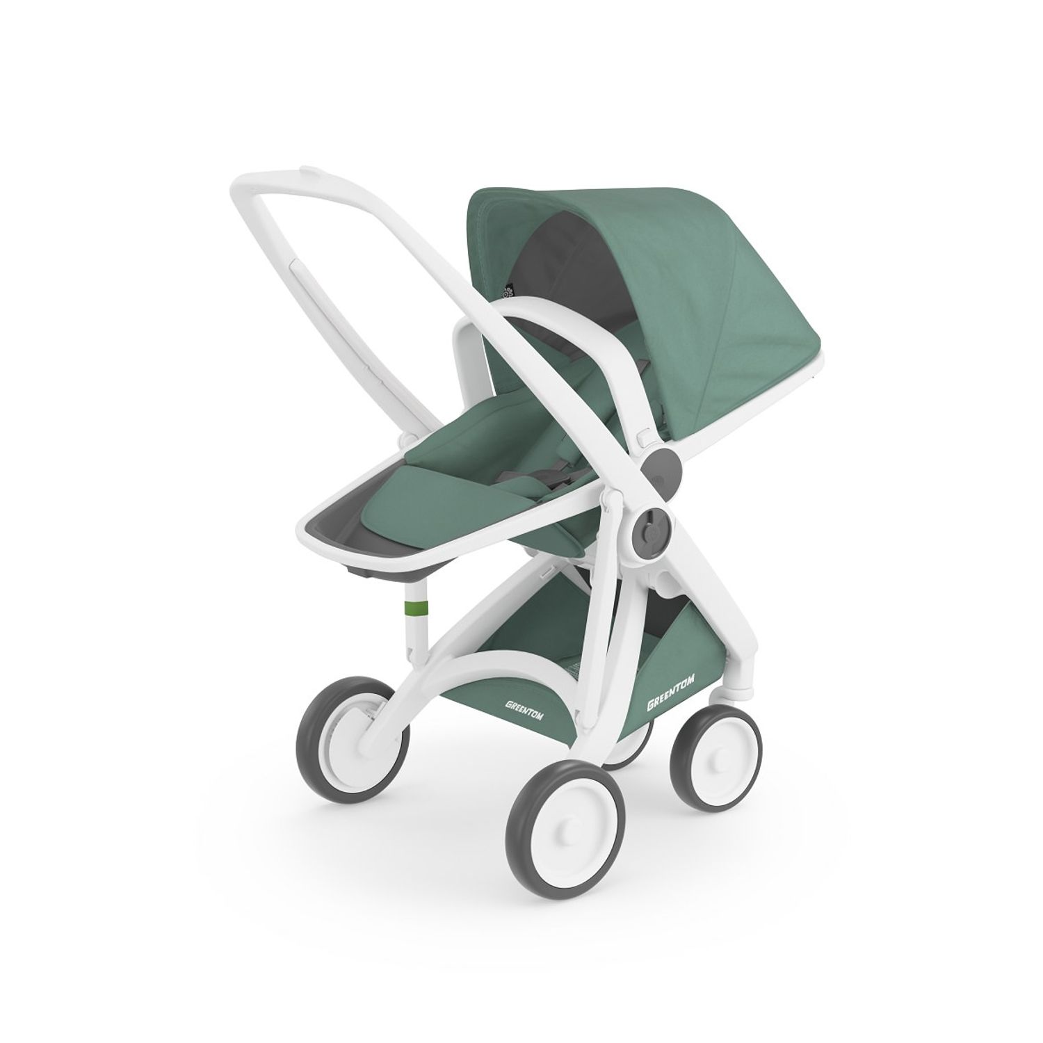 Carucior, Greentom, Reversible, 100% Ecologic, White Sage fotografia produsului