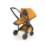 Carucior 2 In 1, Greentom, 100% Ecologic, Black Sunflower fotografia produsului View 6 S