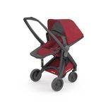 Carucior 2 In 1, Greentom, 100% Ecologic, Black Cherry fotografia produsului View 2 S
