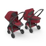 Carucior 2 In 1, Greentom, 100% Ecologic, Black Cherry fotografia produsului