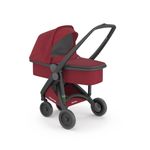 Carucior 2 In 1, Greentom, 100% Ecologic, Black Cherry fotografia produsului View 5 S