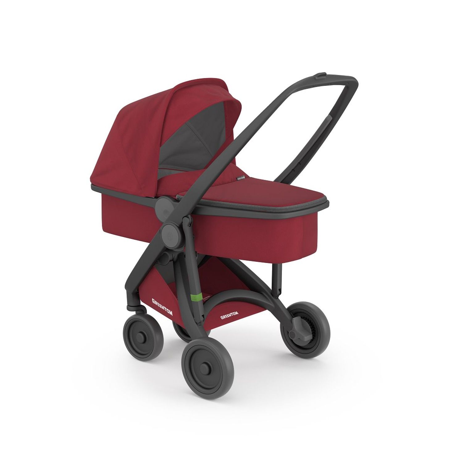 Carucior 2 In 1, Greentom, 100% Ecologic, Black Cherry fotografia produsului View 5 L