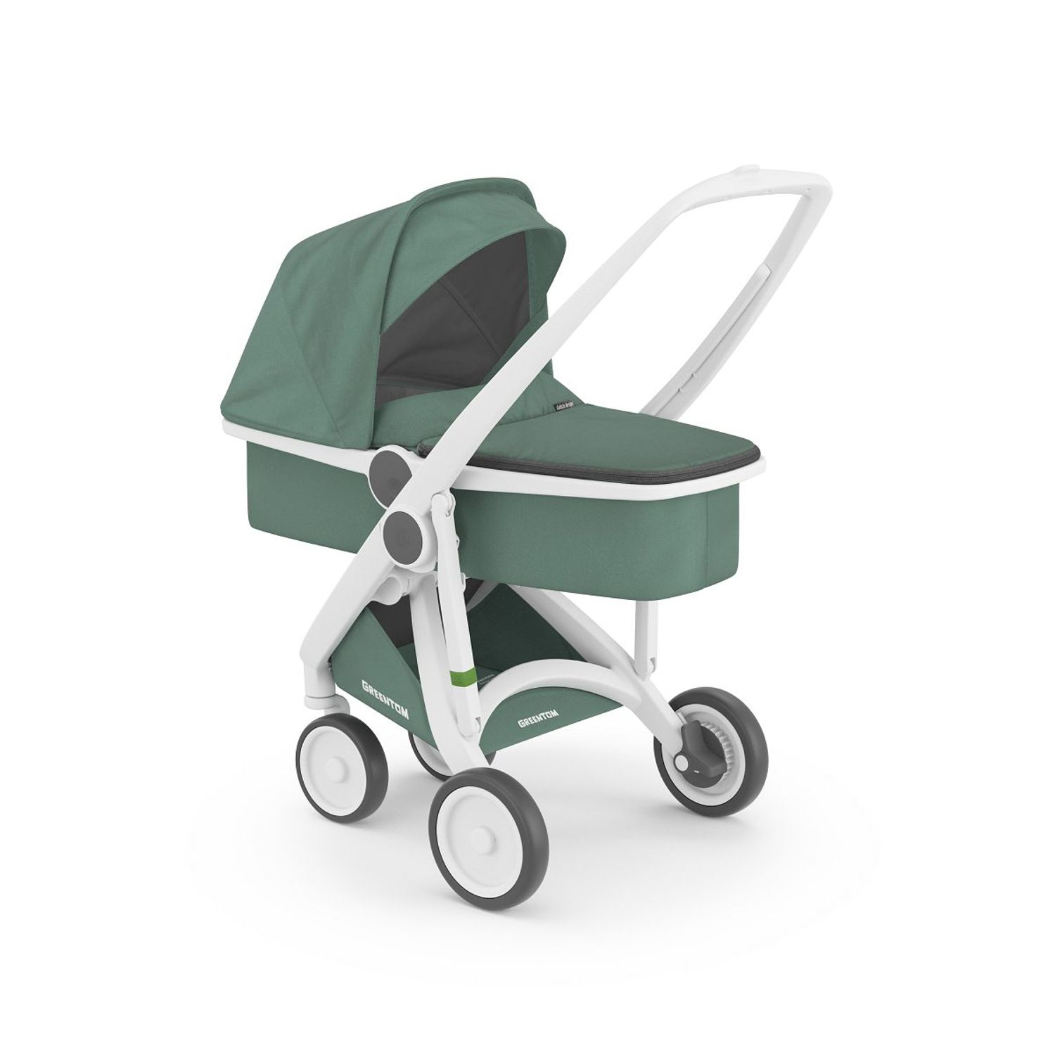 Carucior 2 In 1, Greentom, 100% Ecologic, White Sage fotografia produsului View 6 L