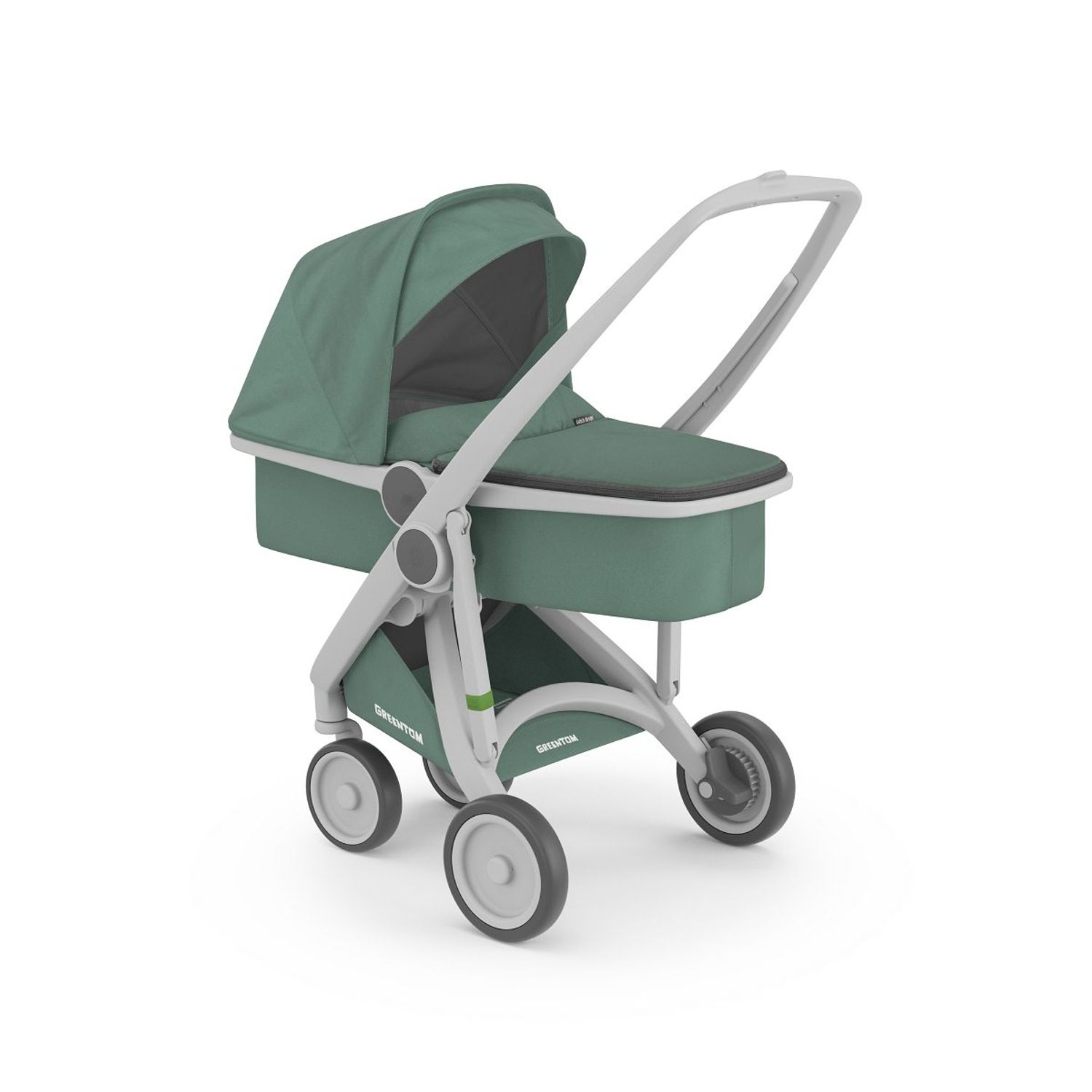 Carucior 2 In 1, Greentom, 100% Ecologic, Grey Sage fotografia produsului View 6 L