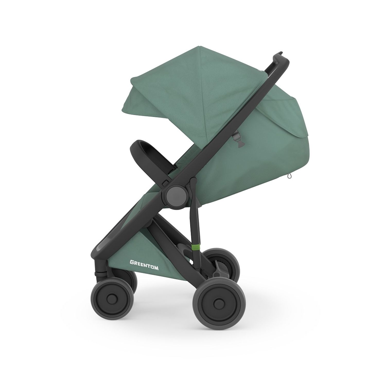 Carucior, Greentom, Classic Upp, 100% Ecologic, Black Sage fotografia produsului View 2 L