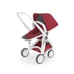 Carucior 2 In 1, Greentom, 100% Ecologic, White Cherry fotografia produsului View 2 S