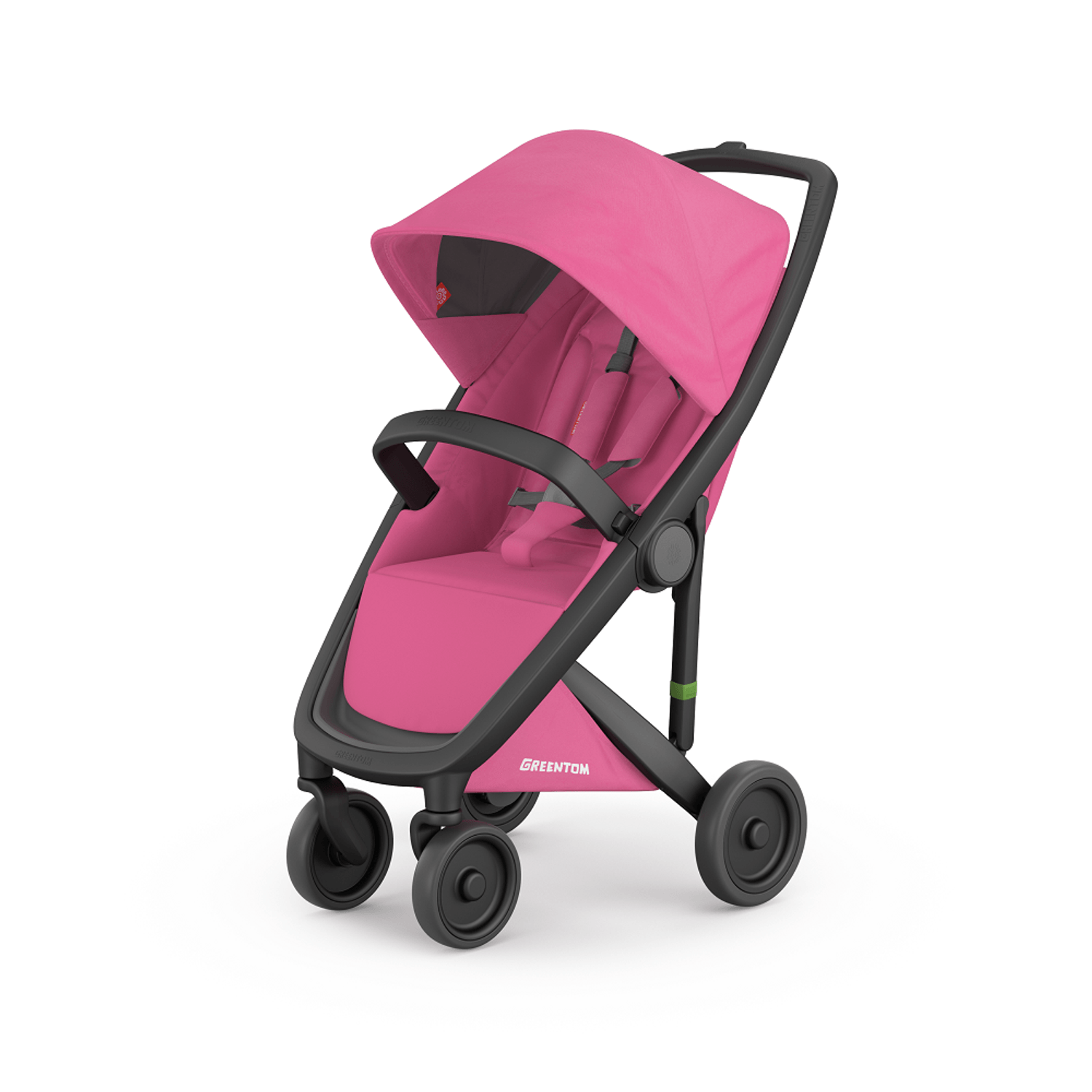 Carucior, Greentom, Classic Upp, 100% Ecologic, Black Pink fotografia produsului