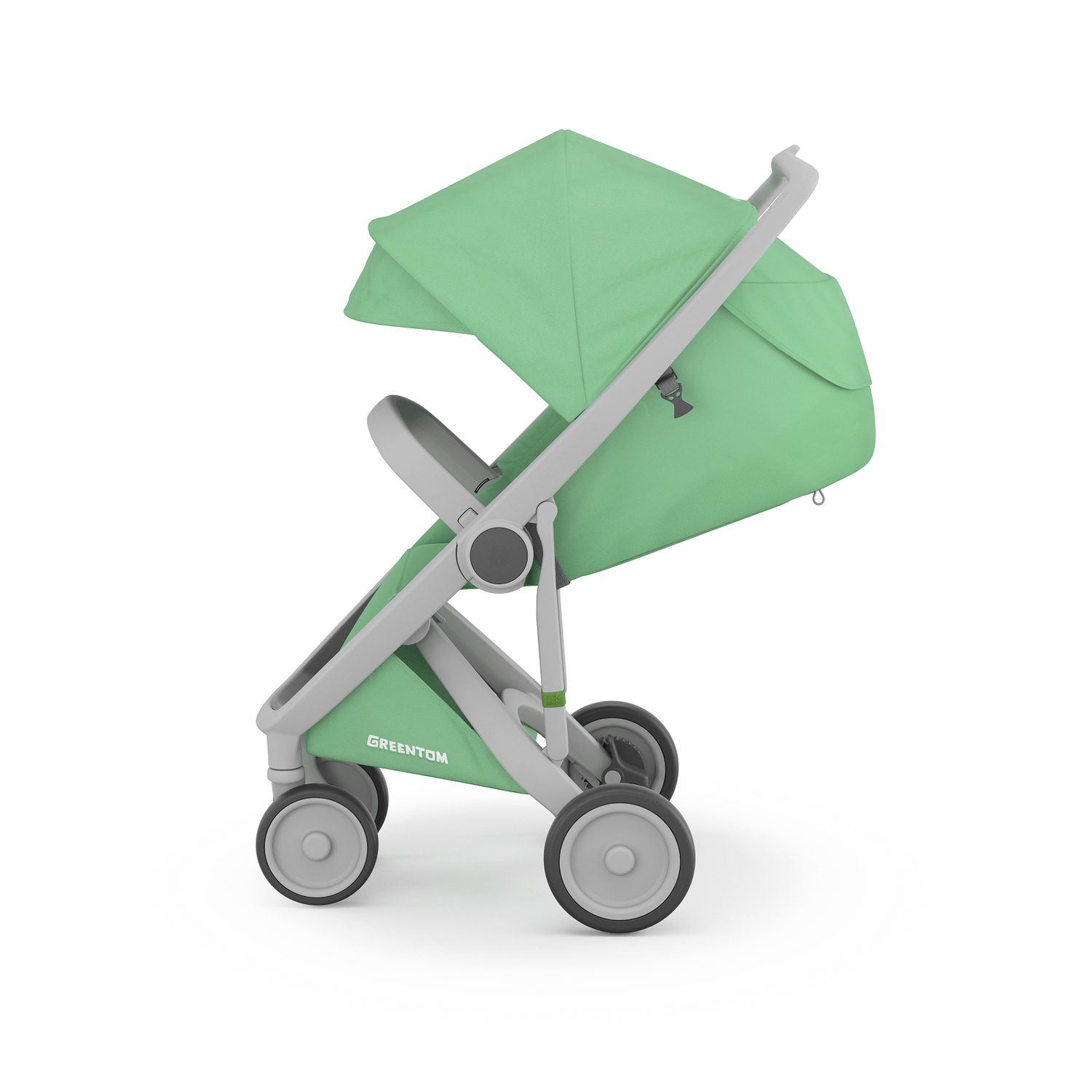 Carucior, Greentom, Classic Upp, 100% Ecologic, Grey Mint fotografia produsului View 4 L