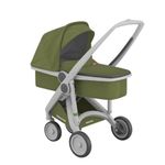 Carucior 2 In 1, Greentom, 100% Ecologic, Grey Olive fotografia produsului View 3 S