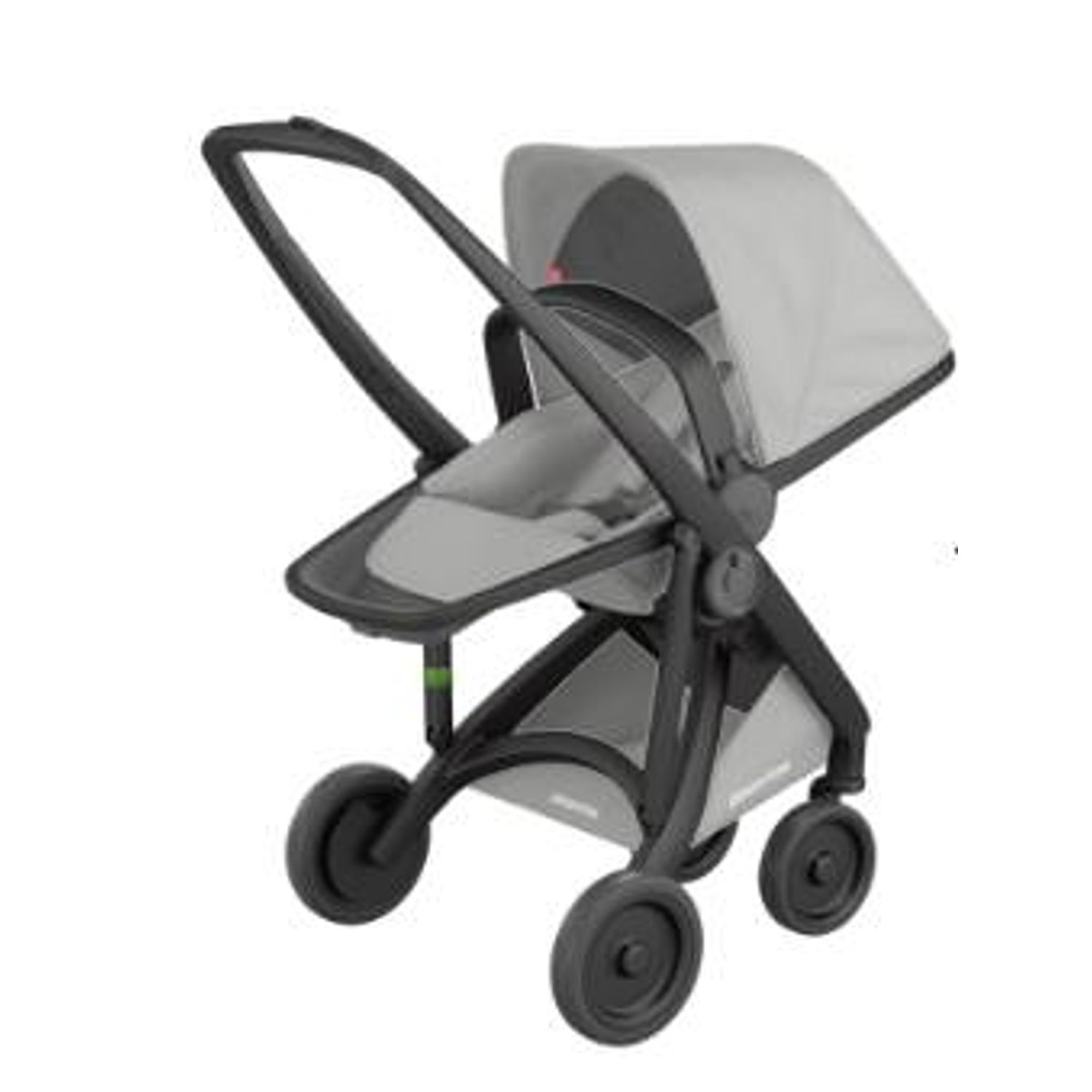 Carucior 2 In 1, Greentom, 100% Ecologic, Black Grey fotografia produsului View 2 L