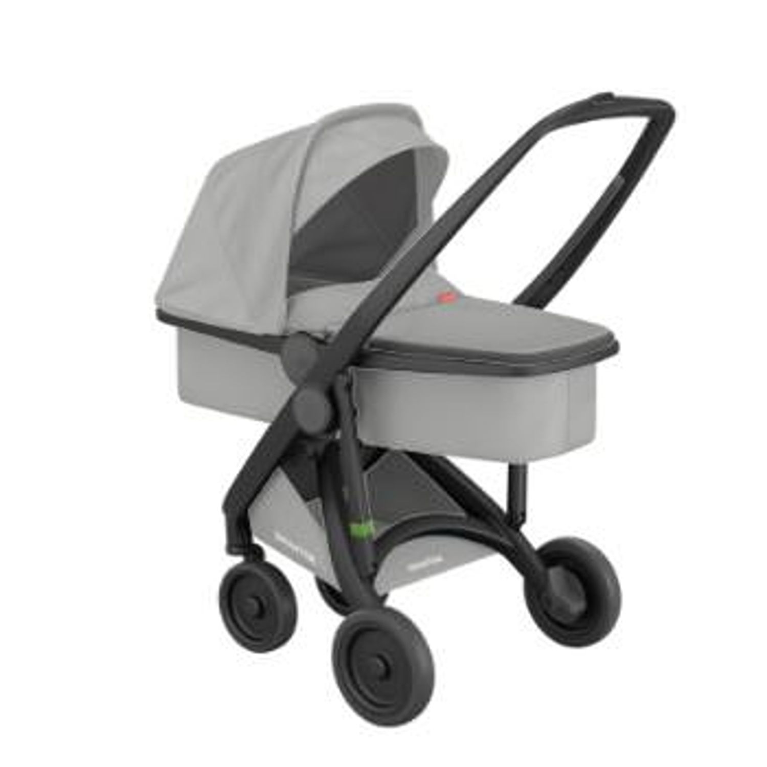 Carucior 2 In 1, Greentom, 100% Ecologic, Black Grey fotografia produsului View 4 L