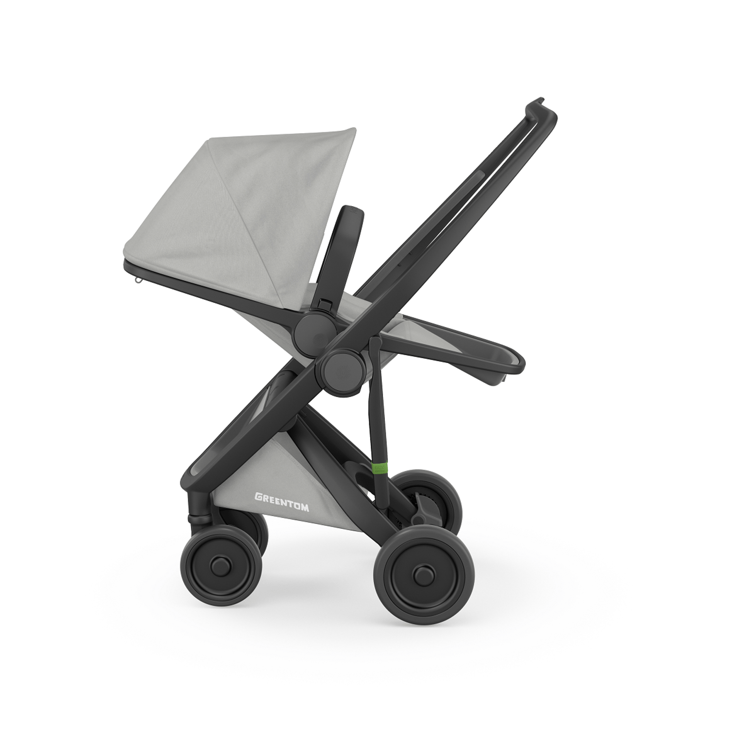 Carucior 2 In 1, Greentom, 100% Ecologic, Black Grey fotografia produsului View 6 L