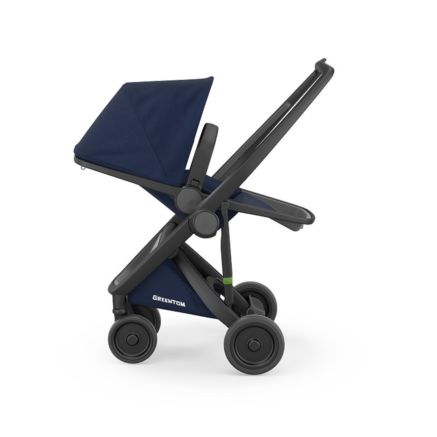 Carucior, Greentom, Reversible, 100% Ecologic, Black Blue fotografia produsului View 2 L