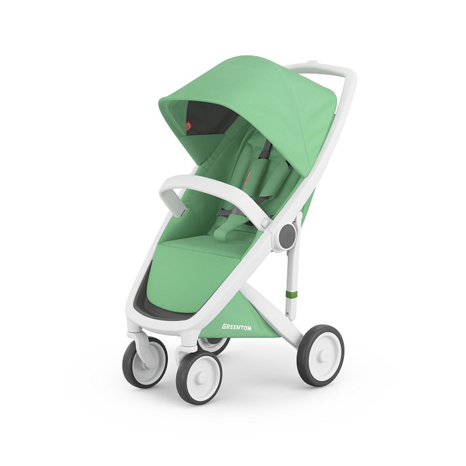 Carucior, Greentom, Classic Upp, 100% Ecologic, White Mint fotografia produsului View 2 L