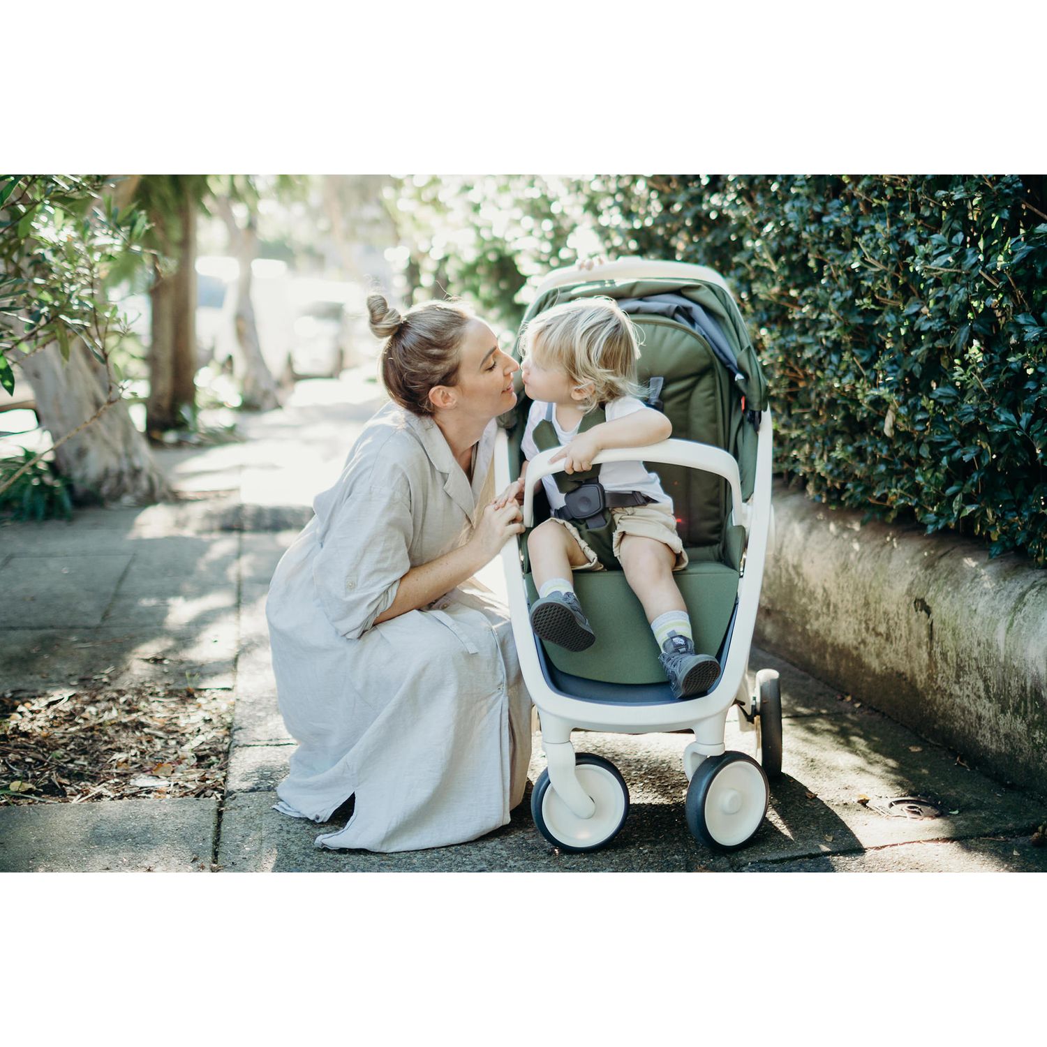 Carucior, Greentom, Classic Upp, 100% Ecologic, White Mint fotografia produsului View 3 L