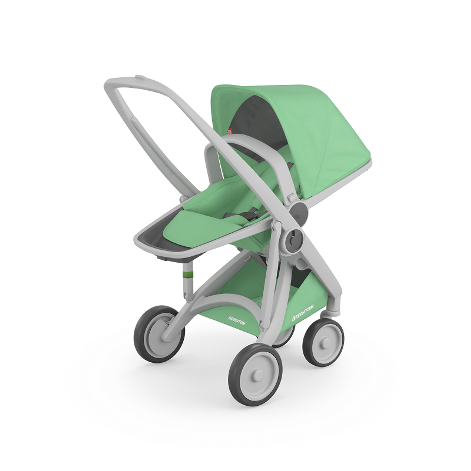 Carucior, Greentom, Reversible, 100% Ecologic, Grey Mint fotografia produsului