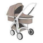 Carucior 2 In 1, Greentom, 100% Ecologic, White Sand fotografia produsului View 4 S