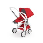 Carucior, Greentom, Reversible, 100% Ecologic, White Red fotografia produsului