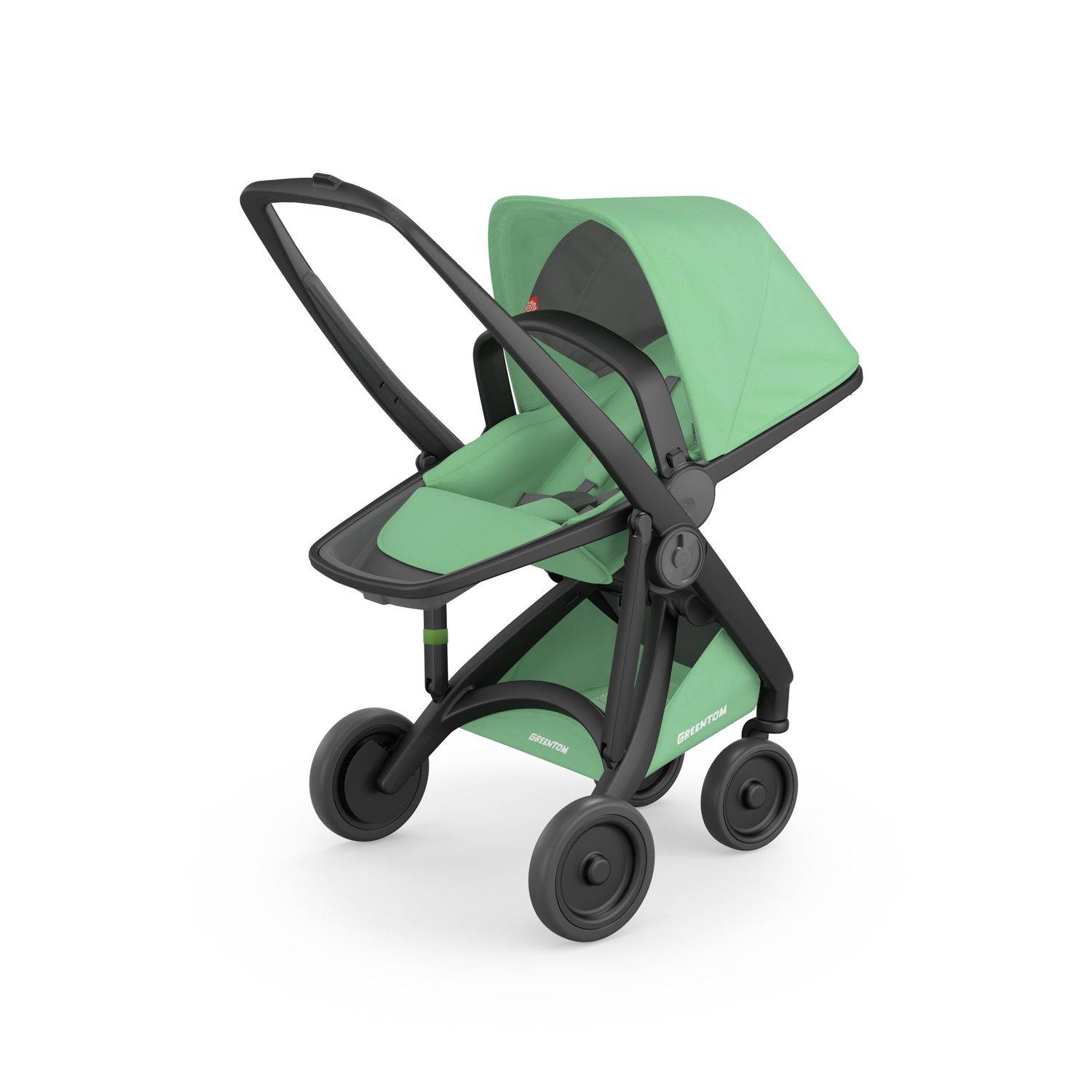 Carucior, Greentom, Reversible, 100% Ecologic, Black Mint fotografia produsului