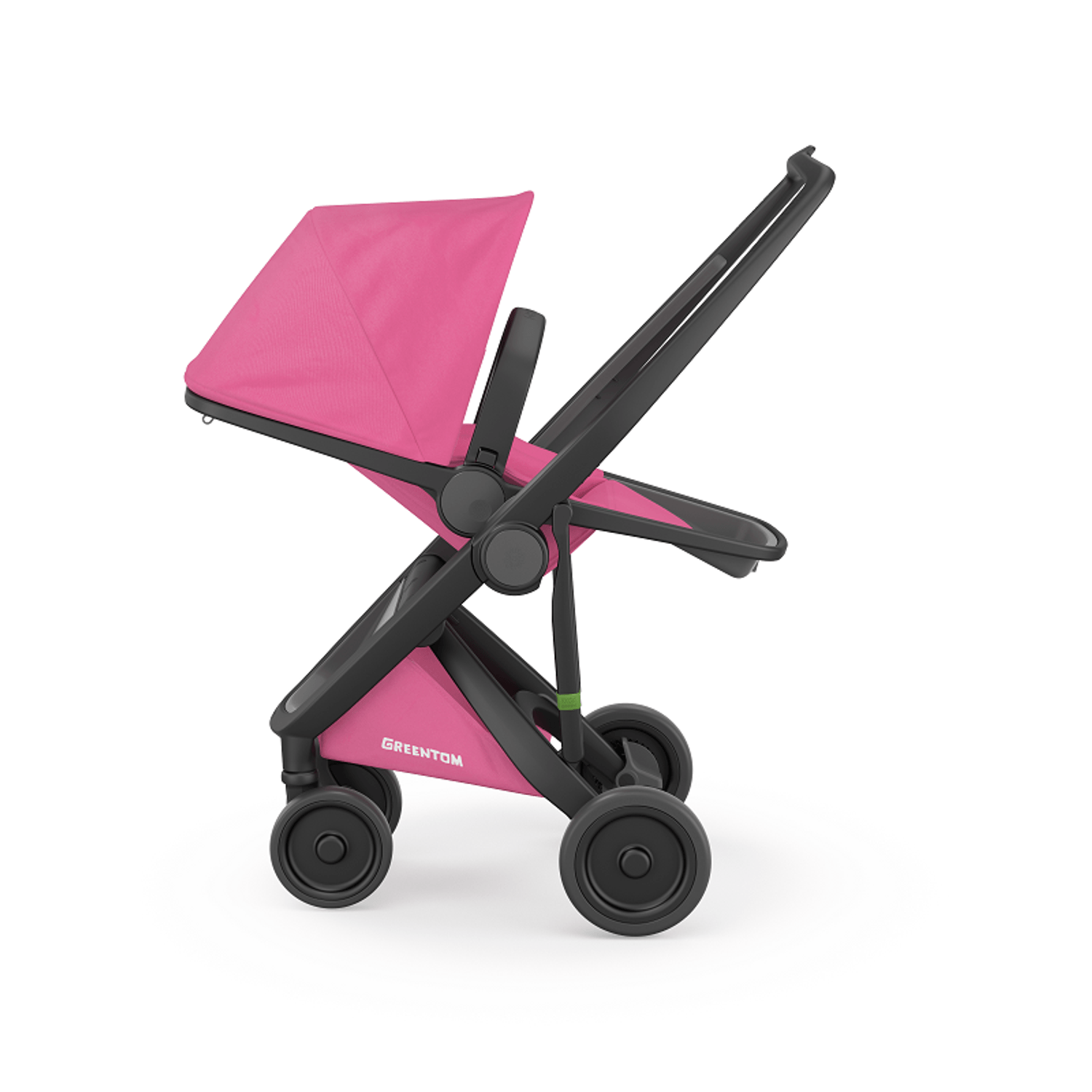 Carucior, Greentom, Reversible, 100% Ecologic, Black Pink fotografia produsului View 6 L