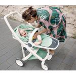 Carucior 2 in 1, Greentom, 100% Ecologic, White Olive fotografia produsului View 3 S