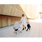 Carucior 2 in 1, Greentom, 100% Ecologic, White Olive fotografia produsului View 4 S