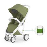 Carucior, Greentom, Classic Upp, 100% Ecologic, White Olive fotografia produsului