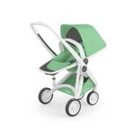 Carucior, Greentom, Reversible, 100% Ecologic, White Mint fotografia produsului