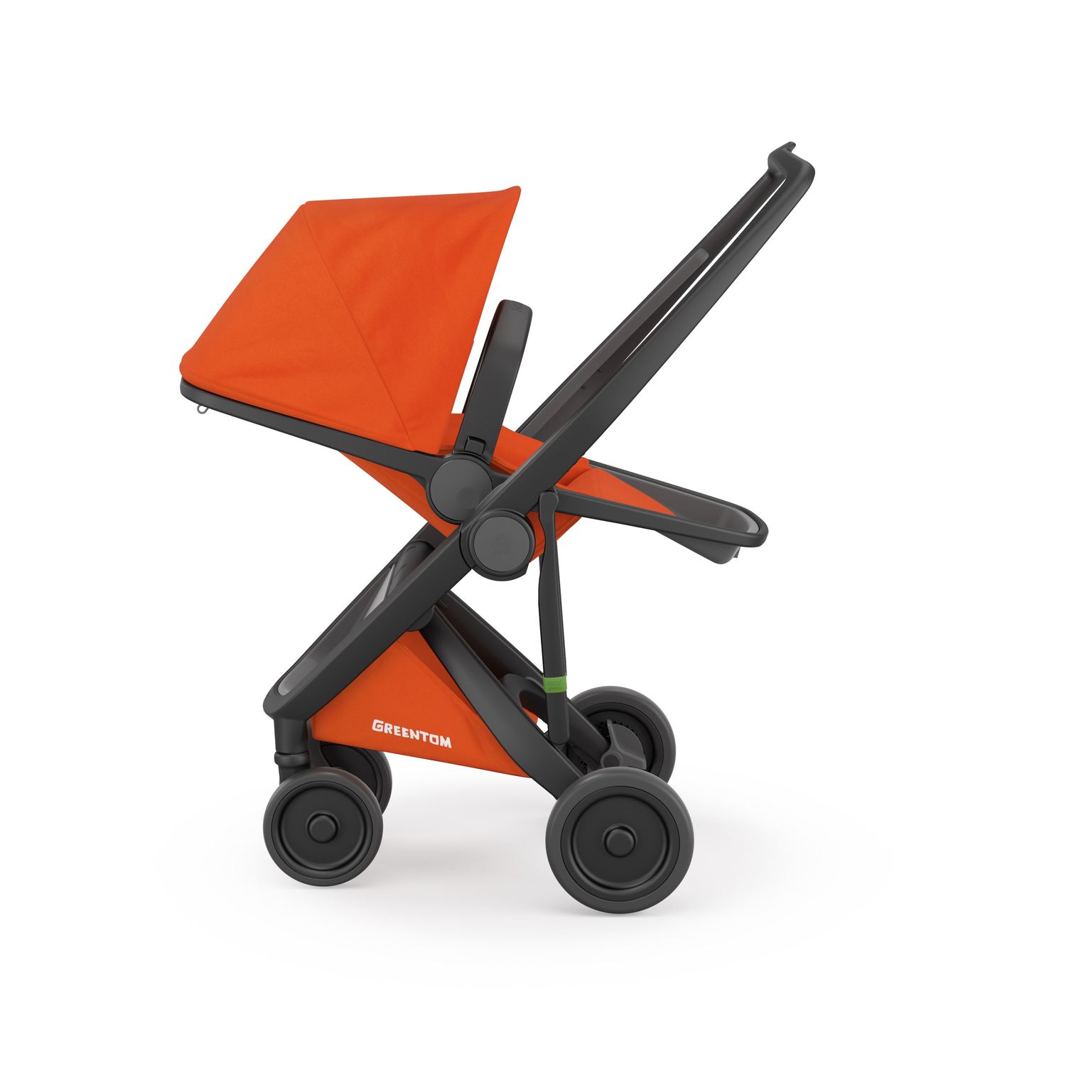 Carucior 2 in 1, Greentom, 100% Ecologic, Black Orange fotografia produsului View 5 L