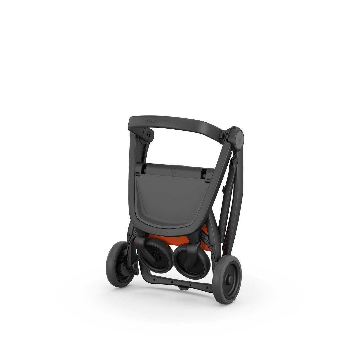 Carucior 2 in 1, Greentom, 100% Ecologic, Black Orange fotografia produsului View 6 L