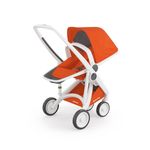 Carucior, Greentom, Reversible, 100% Ecologic, White Orange fotografia produsului