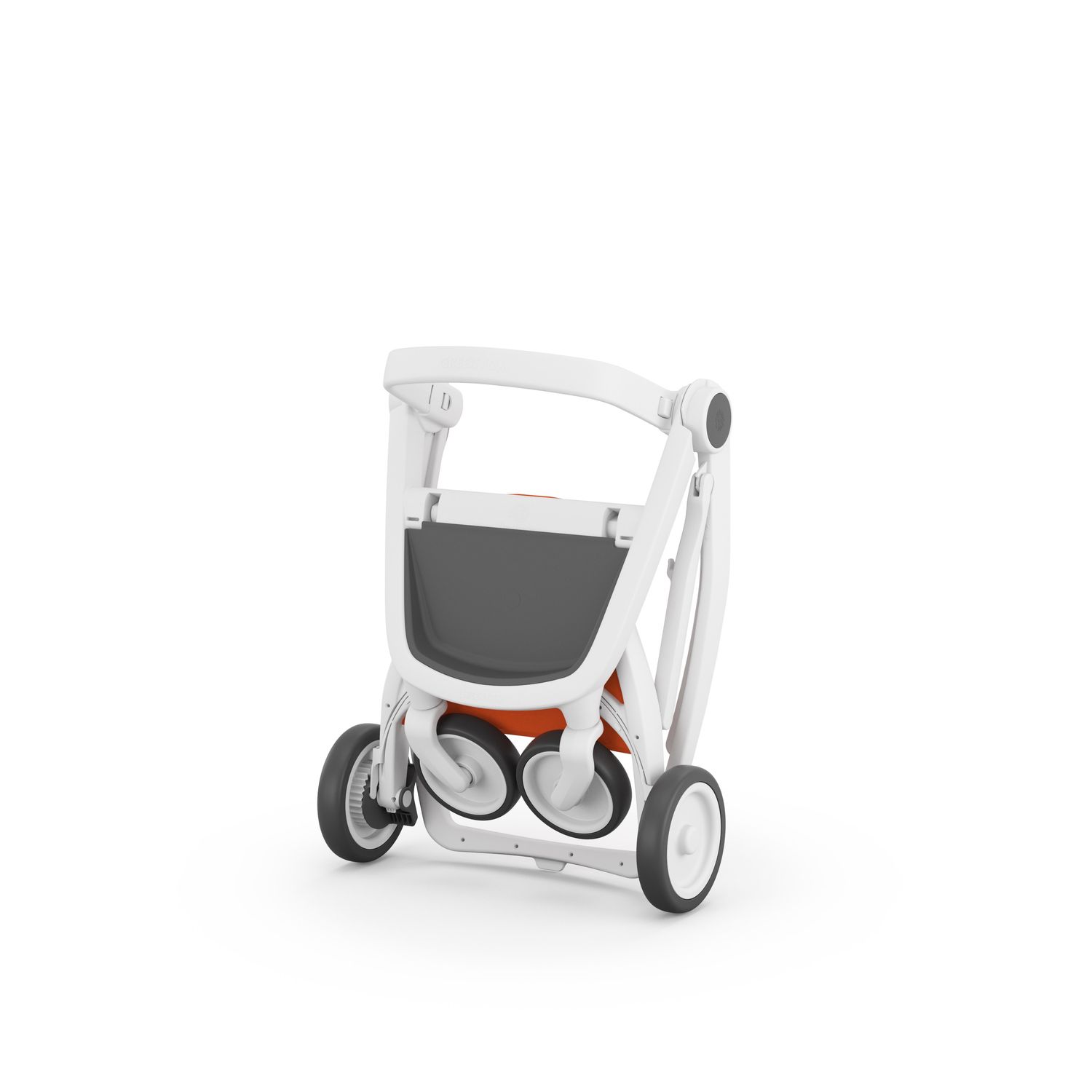 Carucior, Greentom, Reversible, 100% Ecologic, White Orange fotografia produsului View 5 L