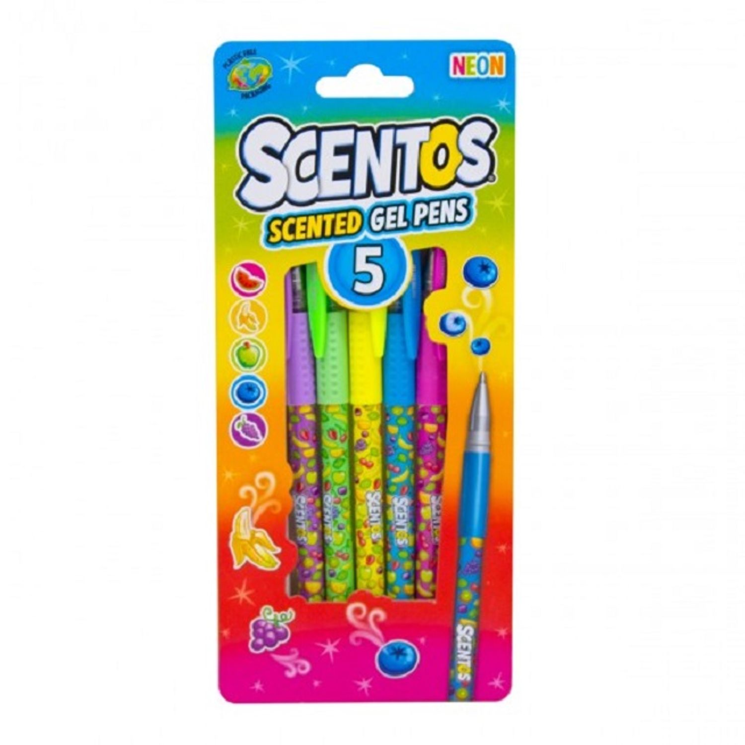 Set 5 pixuri cu gel aromate Neon, Scentos fotografia produsului