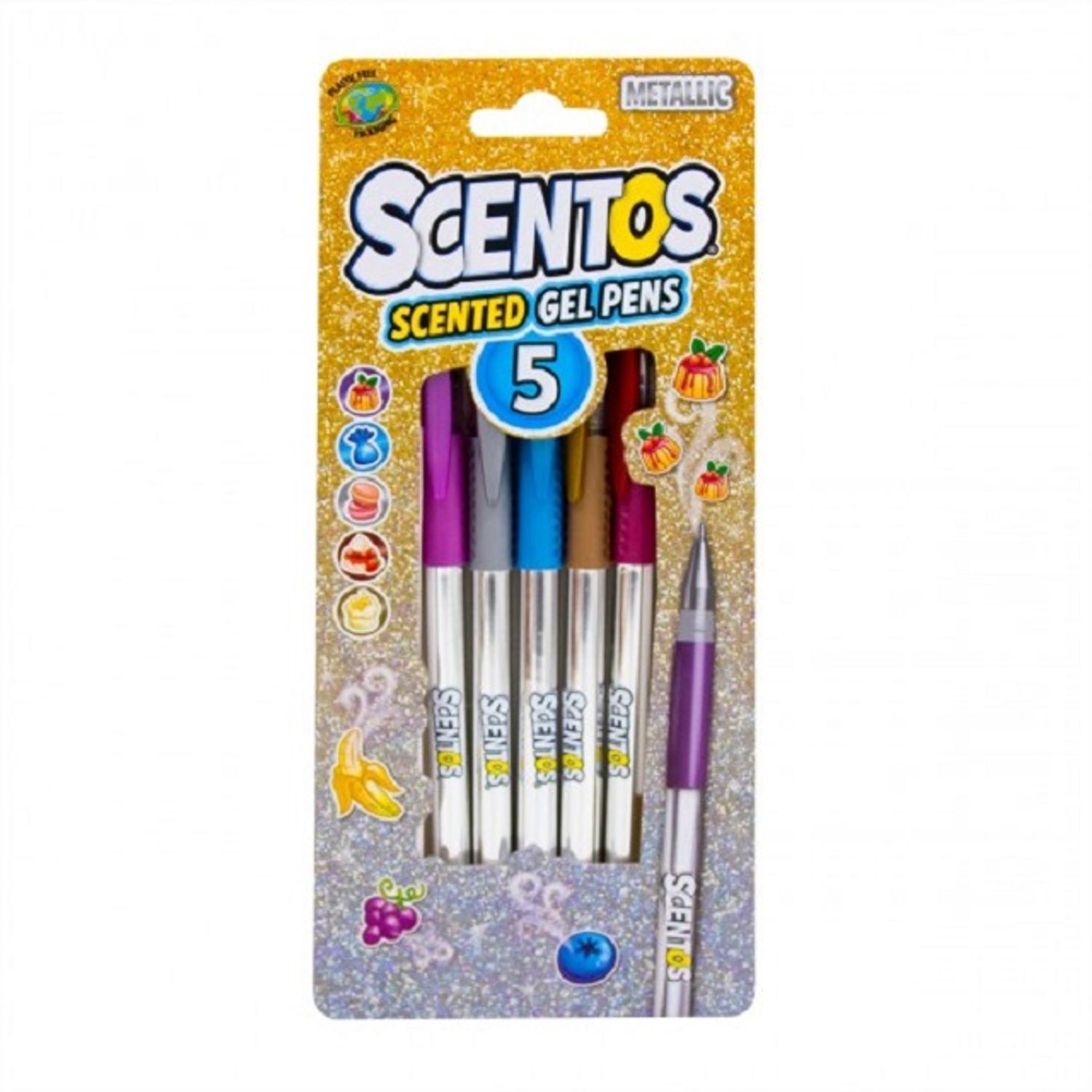 Set pixuri cu gel aromate&minus;Metalic Scentos (5 culori) fotografia produsului