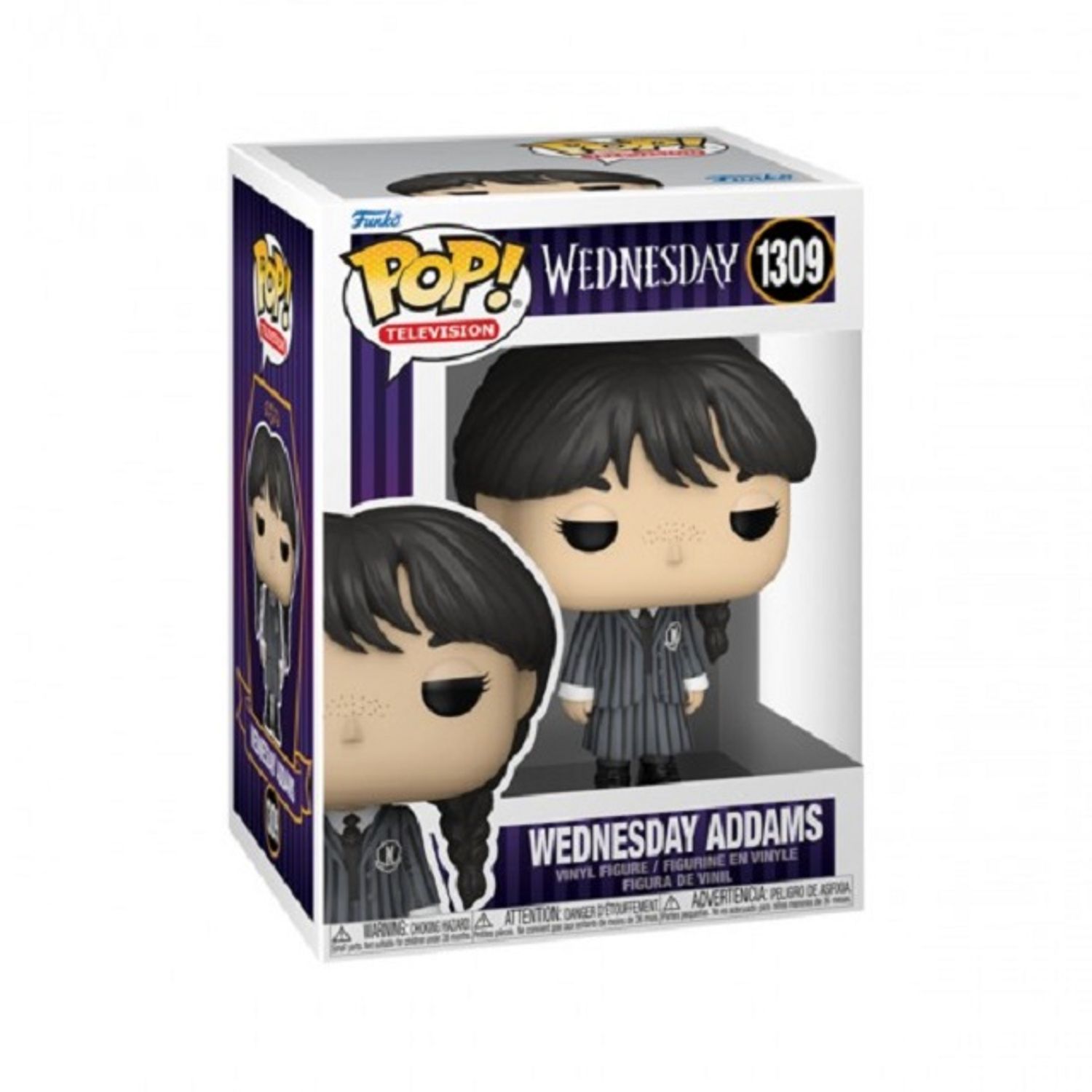 Figurina tip Wednesday Addams, multicolor, 9 cm fotografia produsului View 2 L