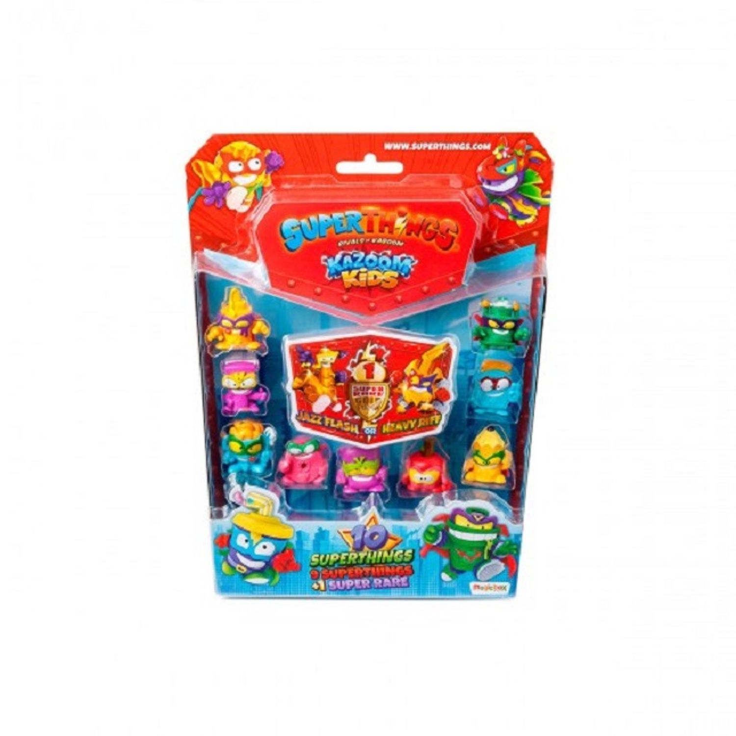 Set de joaca cu 10 figurine SuperThings seria Kazoom Kids S1 fotografia produsului