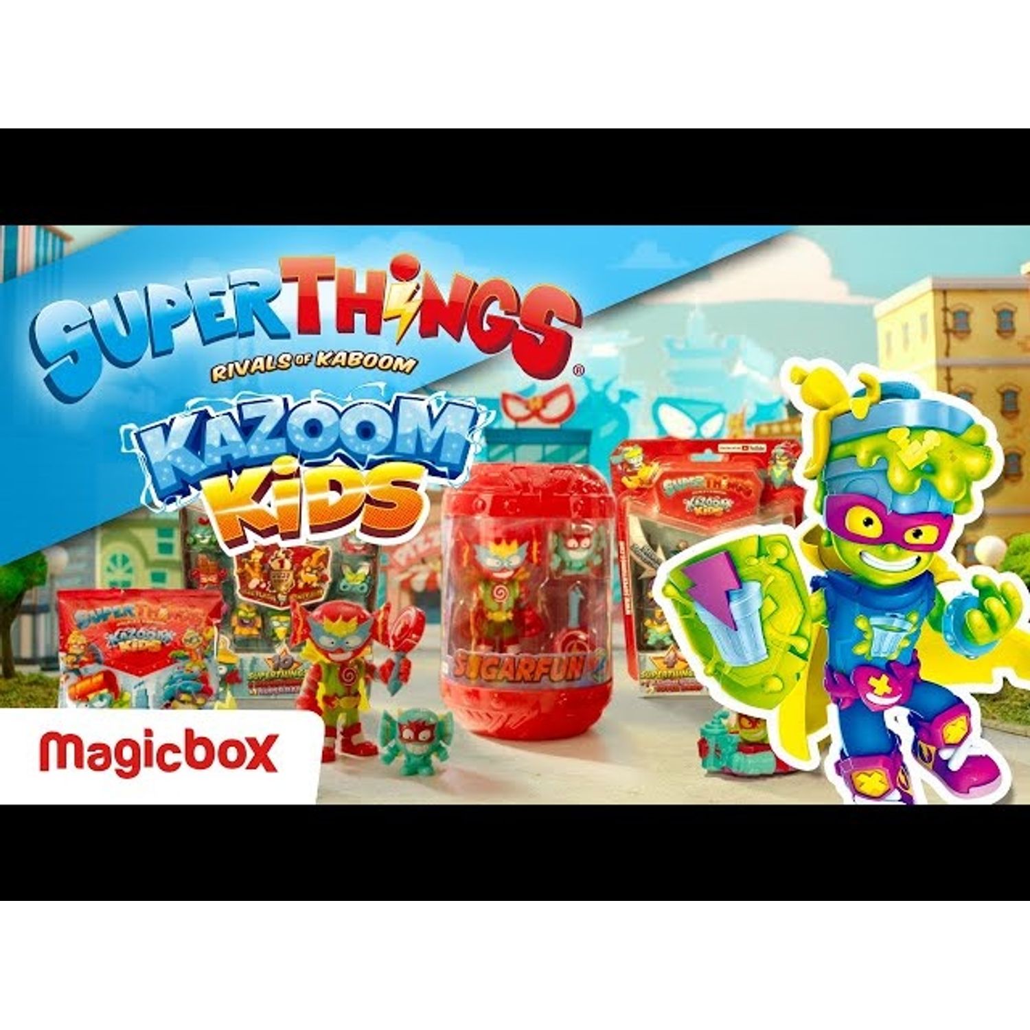 Set de joaca cu 10 figurine SuperThings seria Kazoom Kids S1 fotografia produsului View 2 L