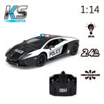 Masina cu telecomanda Lamborghini Aventador Police (1:14,2,4 G&Iacute;z) KS Drive fotografia produsului