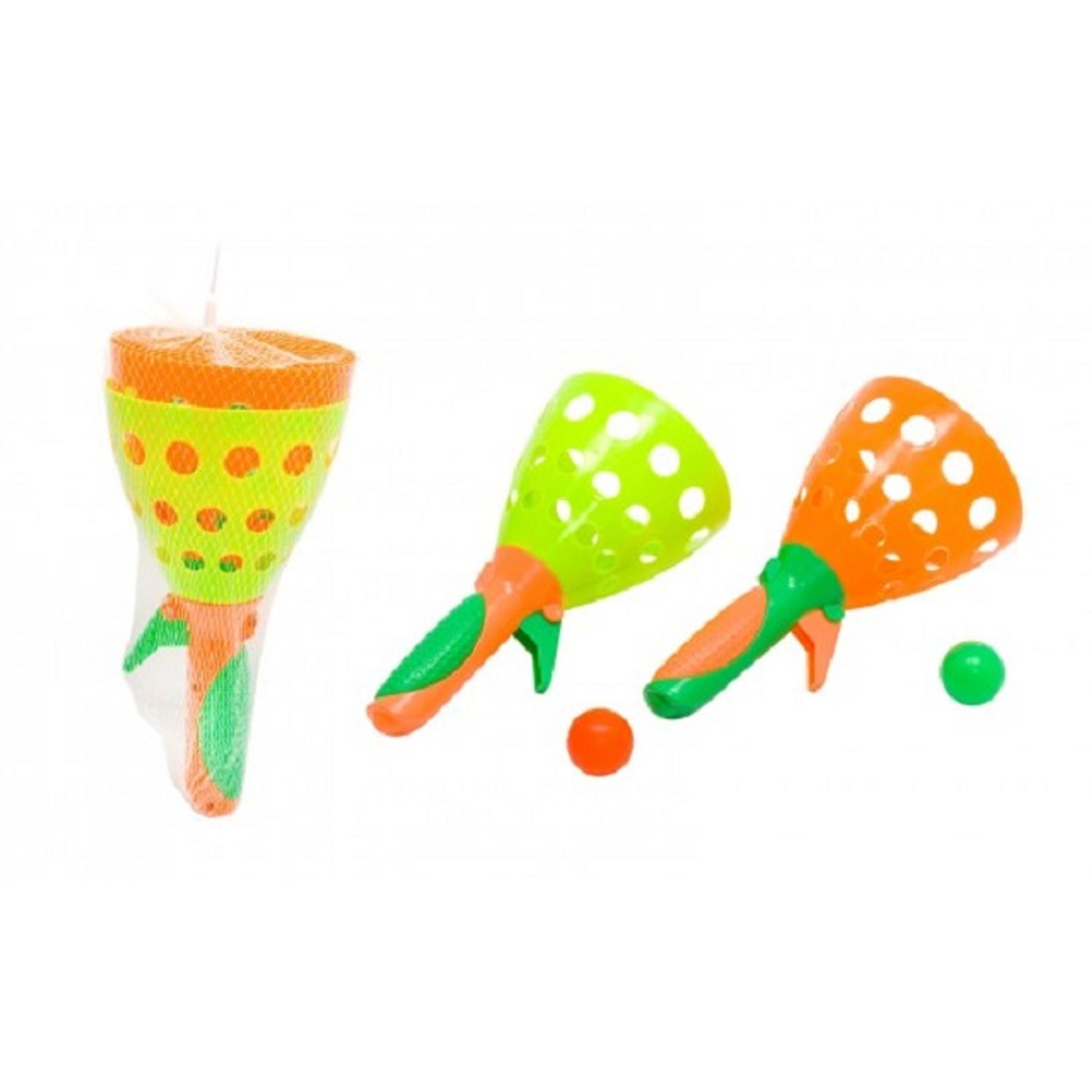 Set Prinde si Arunca cu 2 pistoale&minus;cos &plus, 2 mingi fotografia produsului