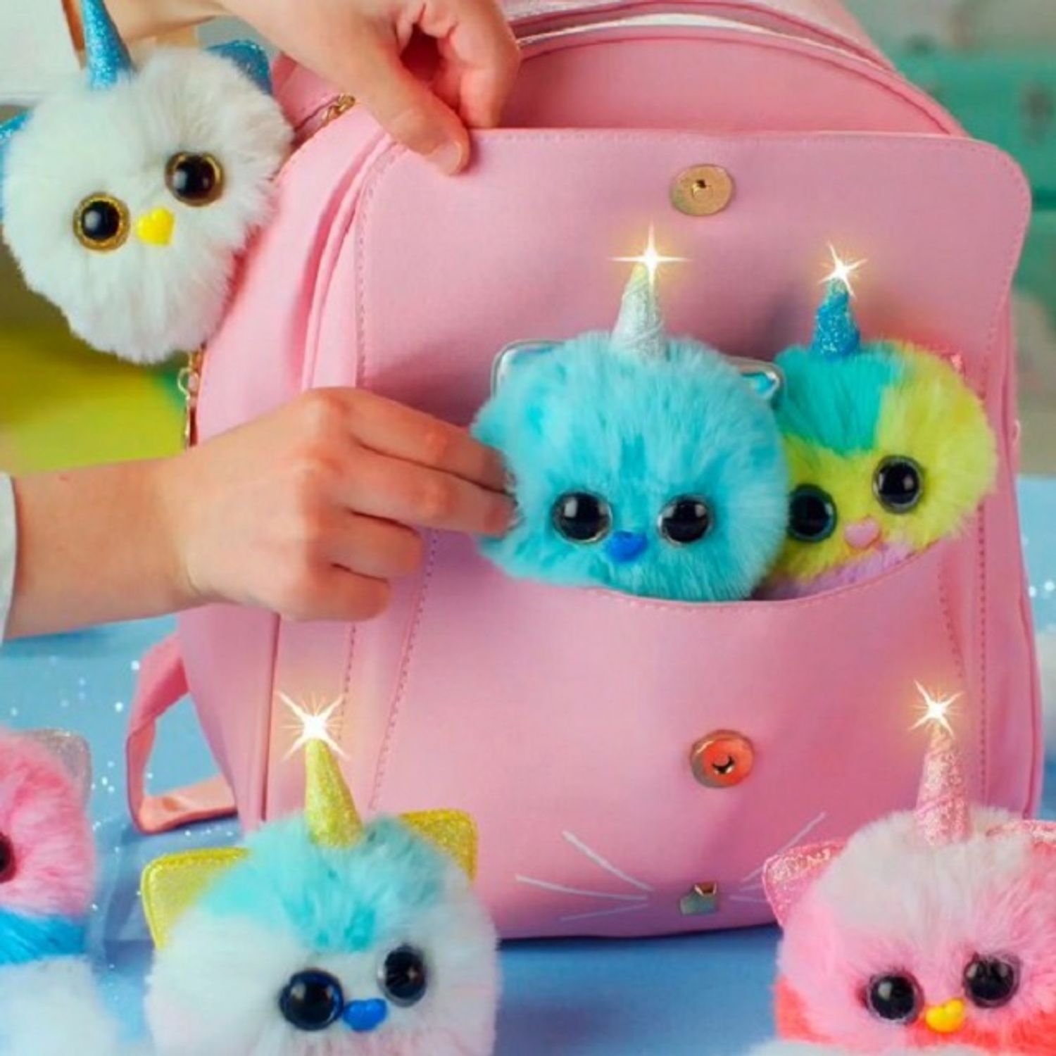 Jucarie de plus surpriza, Doki Doki &minus; Pisica&minus;Unicorn, Sbabam fotografia produsului View 3 L