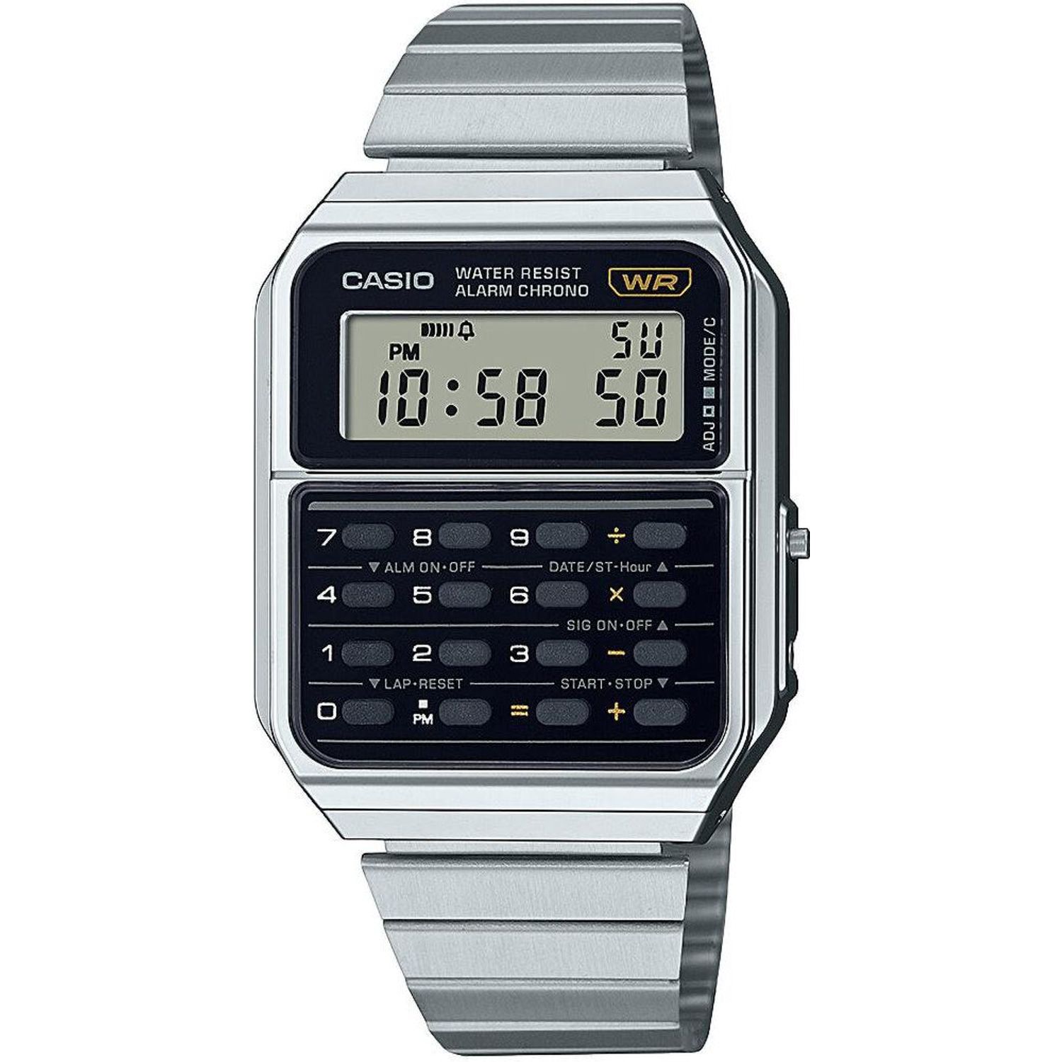 Ceas Casio, Vintage Edgy Calculator CA-500WE-1AEF fotografia produsului