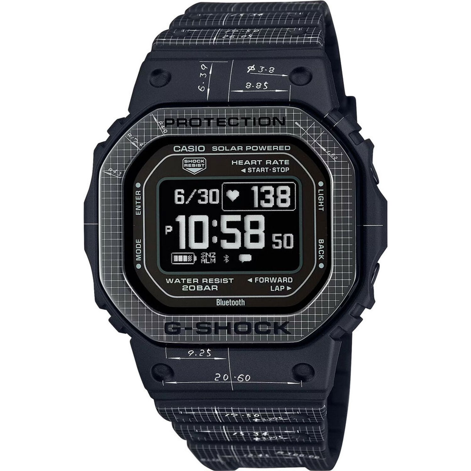 Ceas Barbati, Casio G-Shock, G-Squad DW-H5600EX-1ER fotografia produsului