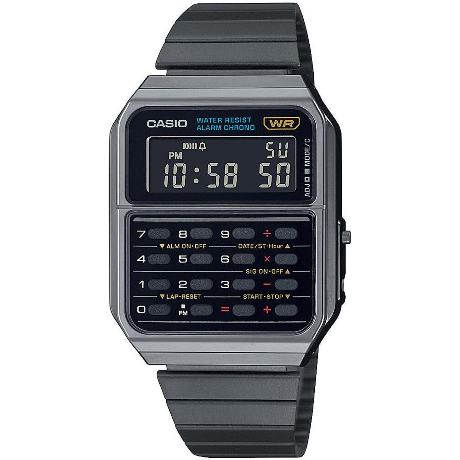 Ceas Casio, Vintage Edgy Calculator CA-500WEGG-1BEF fotografia produsului