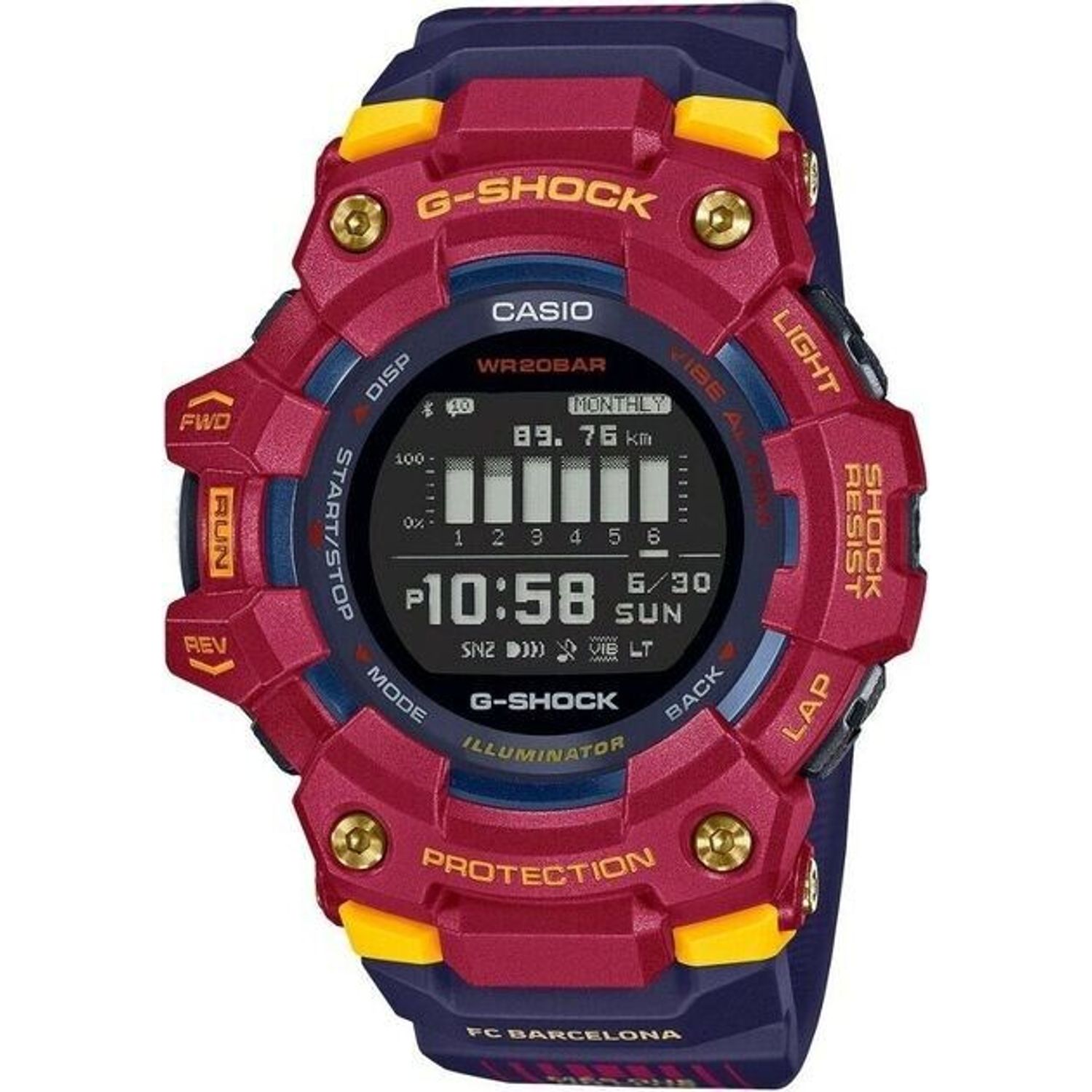 Ceas Barbati, Casio G-Shock, G-Squad Bluetooth GBD-100BAR-4ER fotografia produsului