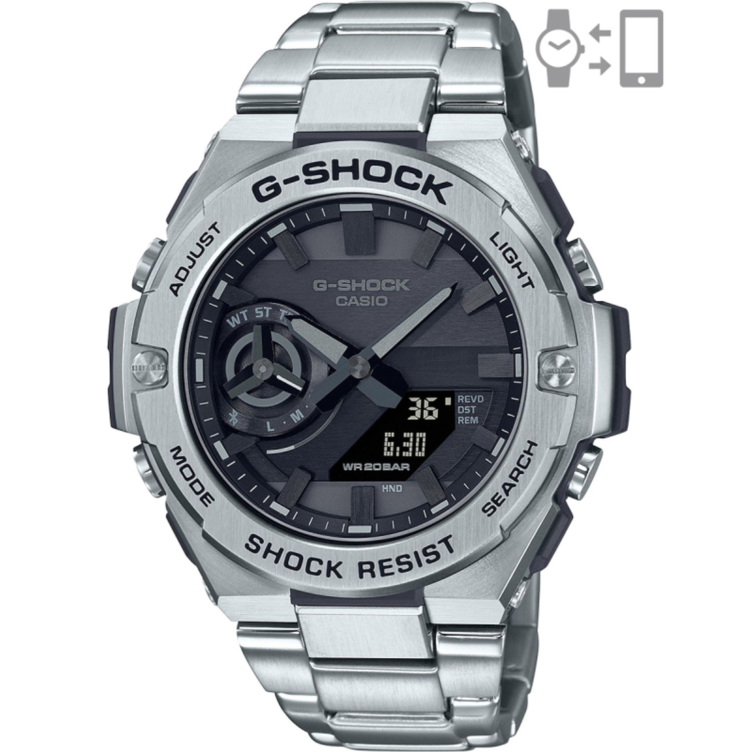 Ceas Barbati, Casio G-Shock, G-Steel Bluetooth GST-B500D-1A1ER fotografia produsului