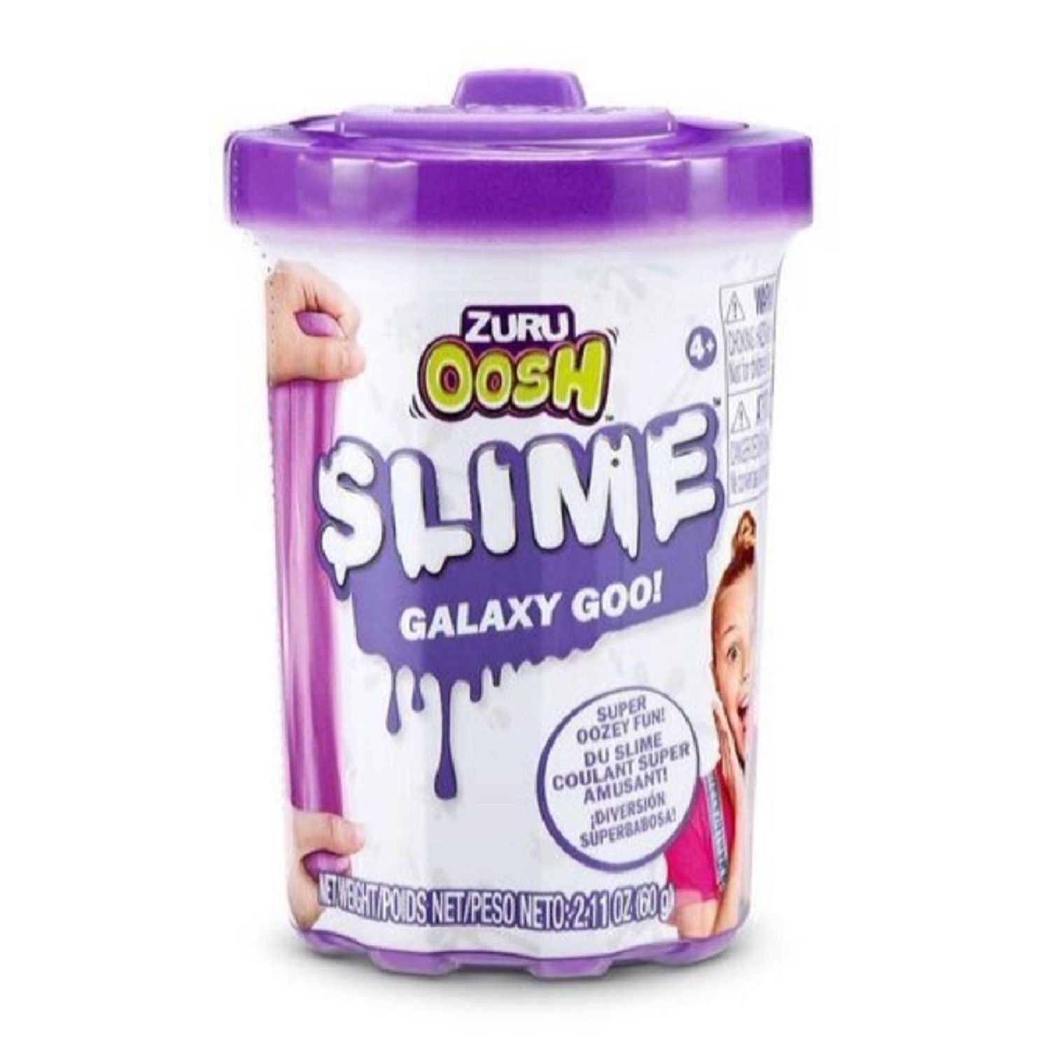 Slime in tub cu capac 70g, Oosh Slime, Zuru, Violet fotografia produsului