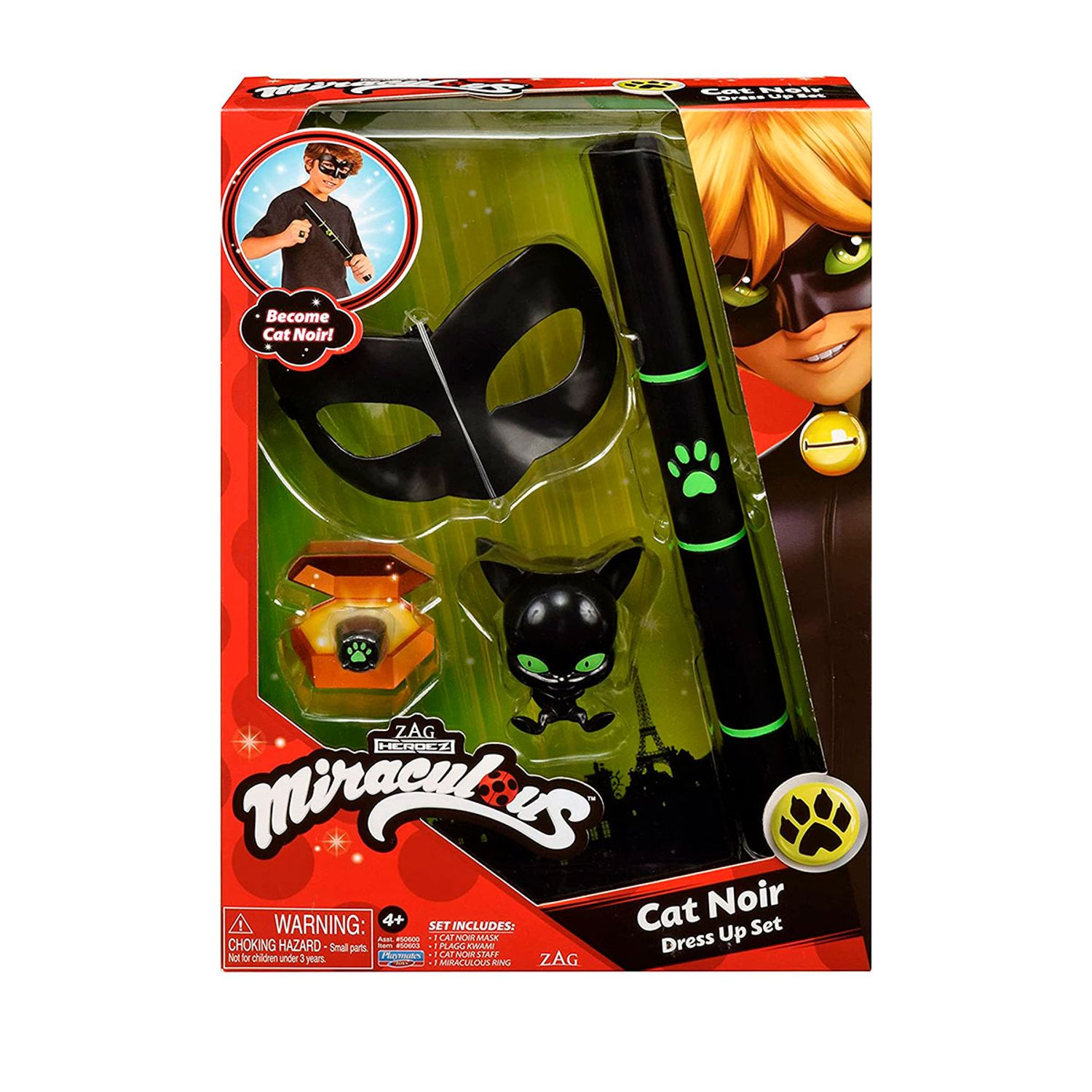 Set accesorii Miraculous Cat Noir, 4 piese fotografia produsului View 4 L