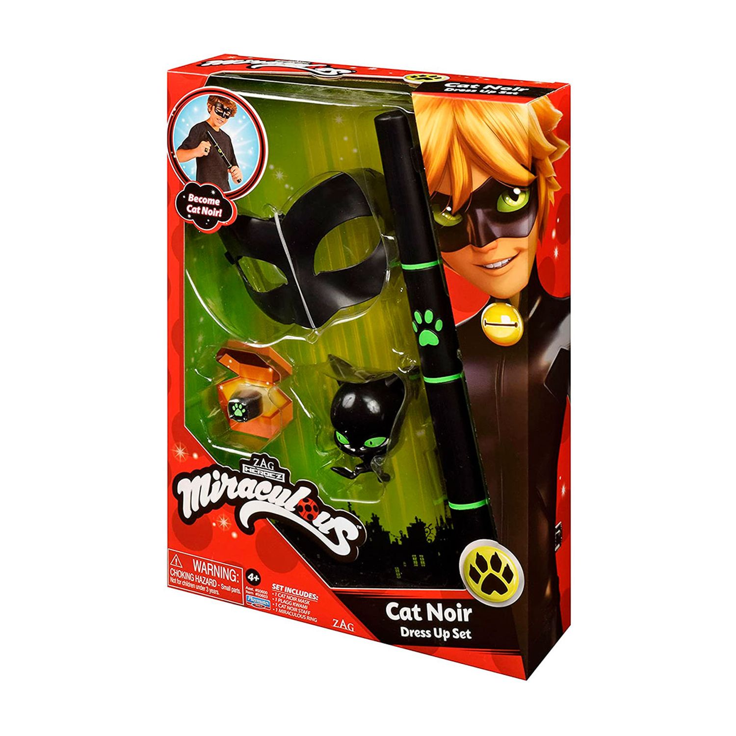 Set accesorii Miraculous Cat Noir, 4 piese fotografia produsului View 3 L